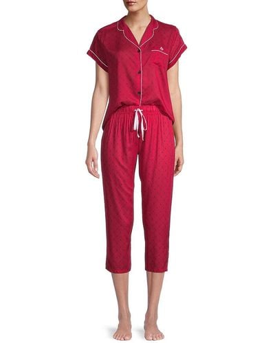 Tommy Hilfiger 2-piece Capri Pyjama Set - Red