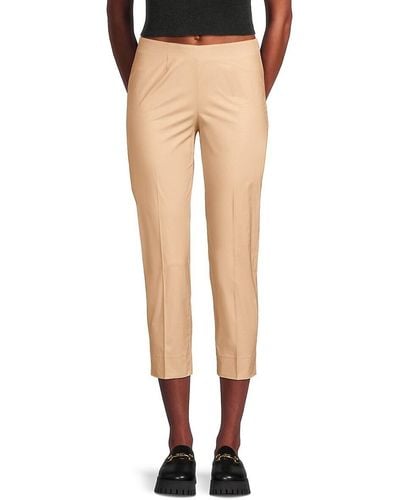 Piazza Sempione Flat Front Cropped Trousers - Multicolour