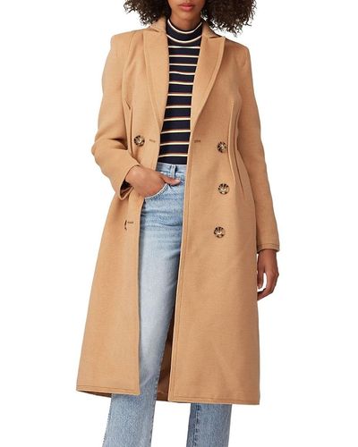 C/meo Collective Low Key Double Breasted Coat - White