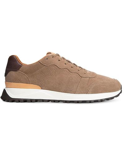 Allen Edmonds Lightyear Perforated Leather Trainers - Natural