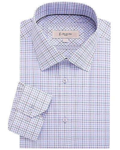 1 Like No Other Checked Dress Shirt - Blue