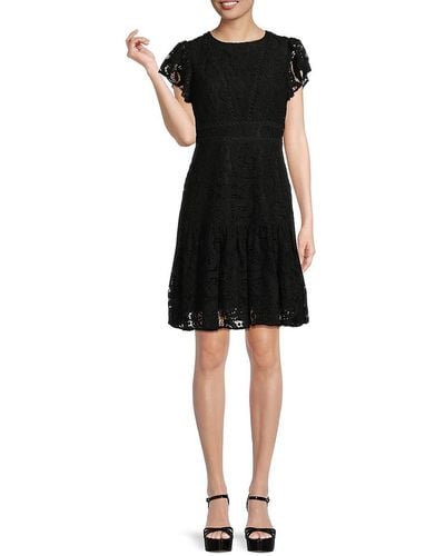 Nanette Lepore Lace Sheath Dress - Black