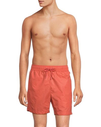 Onia Solid Volley Swim Shorts - Red