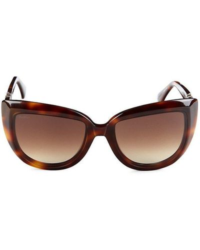 Max Mara 56mm Cat Eye Sunglasses - Brown