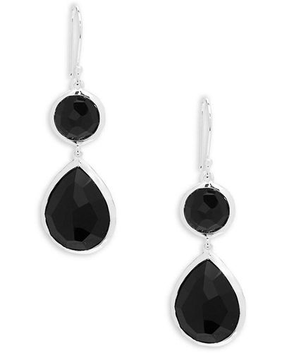 Ippolita Sterling Silver & Onyx Drop Earrings - Black