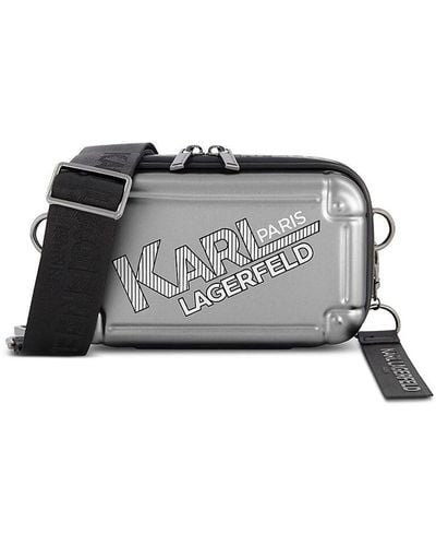 Karl Lagerfeld Logo Crossbody Bag - Black