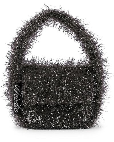 Edie Parker Tinsel Top Handle Bag - Black