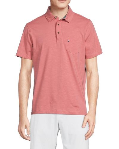 Tailor Vintage Airotec Performance Stretch Polo - Red