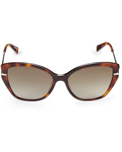 Longchamp 57mm Cat Eye Sunglasses - Multicolour