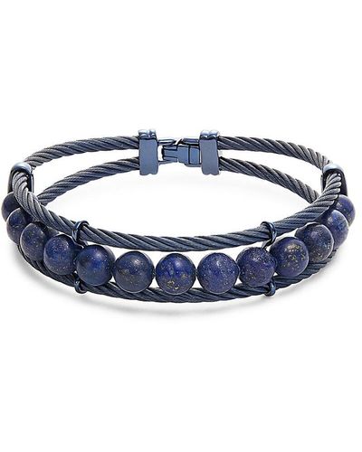 Alor Lapis & Blue Stainless Steel Bracelet