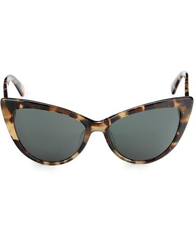 Kate Spade Karina 56mm Cat Eye Sunglasses - Multicolour