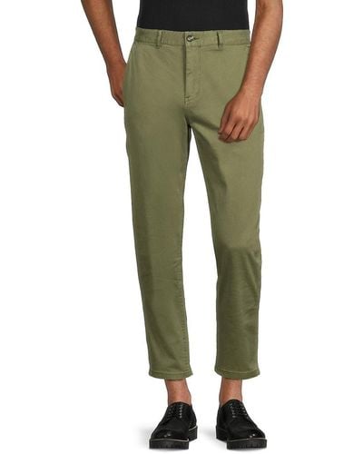 Scotch & Soda Drift Tapered Fit Flat Front Trousers - Green