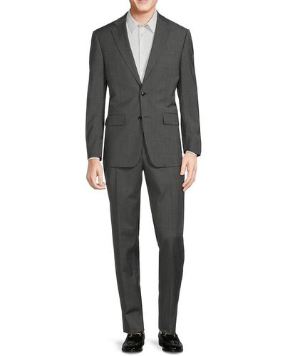 Calvin Klein Slim Fit Wool Blend Suit - Grey
