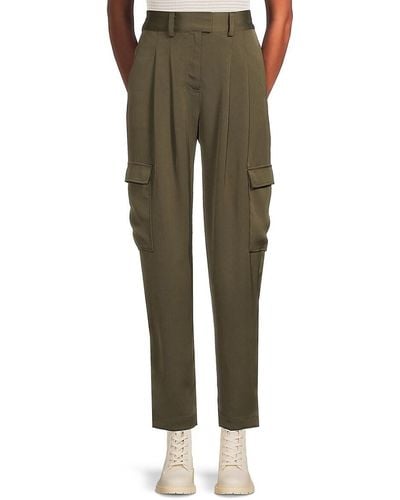 Sam Edelman Laila Tapered Cargo Trousers - Green