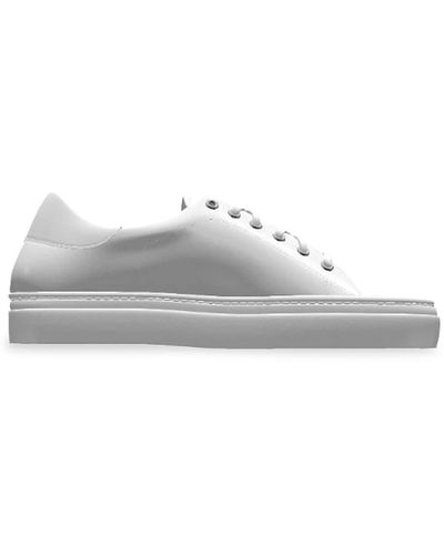 Nettleton Calf Leather Trainers - White