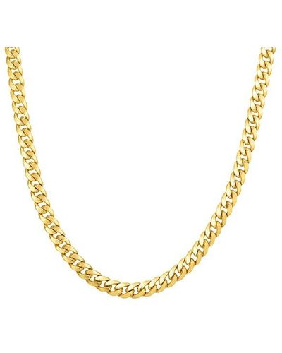 Saks Fifth Avenue Saks Fifth Avenue Build Your Own Collection 14k Yellow Gold Miami Cuban Chain Necklace - Metallic