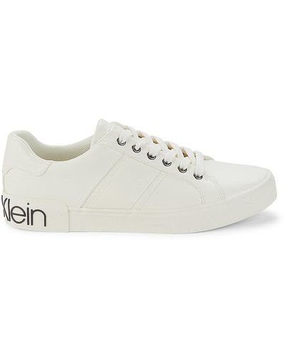 Calvin Klein Rover Low Top Logo Trainers - White