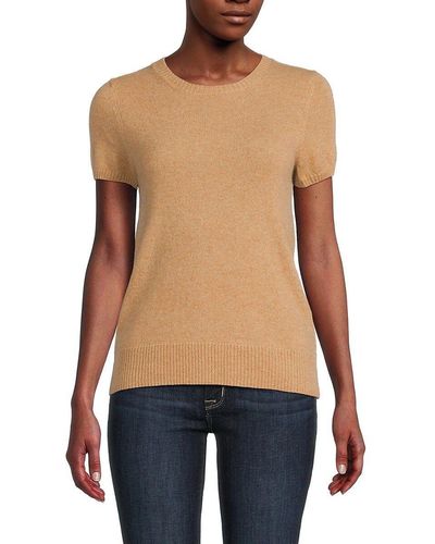 Short Sleeve Cashmere Sweaters for Women - Up to 73% off | Lyst