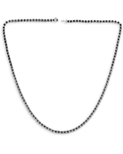 Saks Fifth Avenue Sterling & 3.50 Tcw Diamond Necklace - White