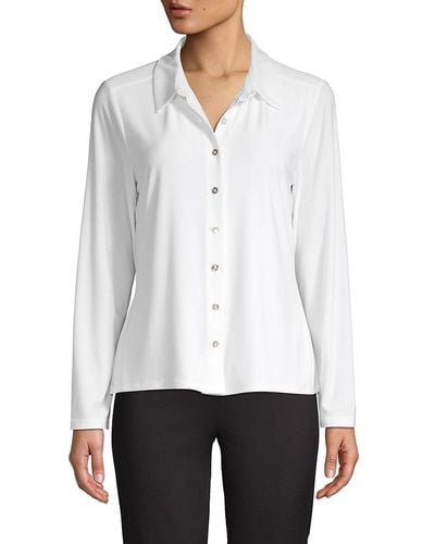 Tommy Hilfiger Long-sleeve Knit Shirt - White
