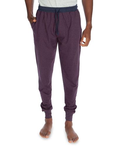 Unsimply Stitched Drawstring joggers - Purple