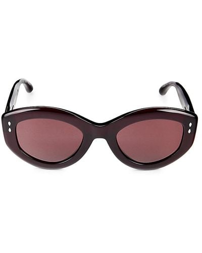 Isabel Marant 52Mm Oval Sunglasses - Red
