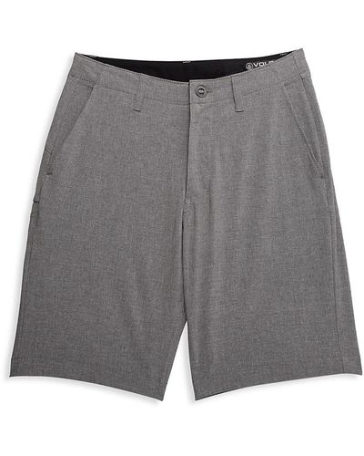 Volcom Kerosene Hybrid Flat-front Shorts - Grey