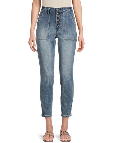 Joie Maxine High Rise Skinny Jeans - Blue