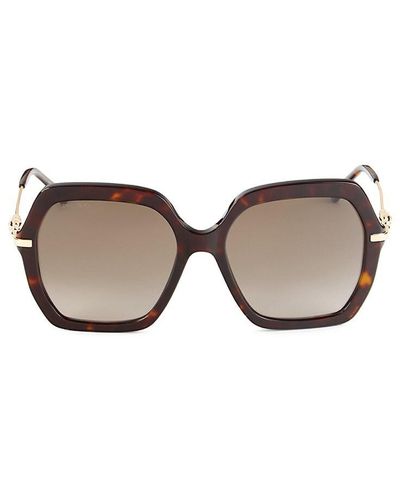 Jimmy Choo Esther 57mm Square Sunglasses - Multicolour