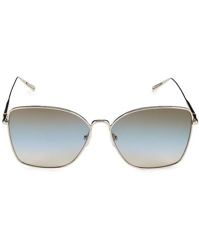 Longchamp 60mm Cat Eye Sunglasses - Metallic