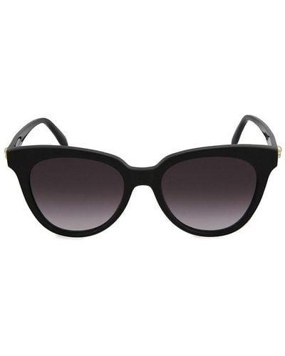 Alexander McQueen 53mm Oval Sunglasses - Brown