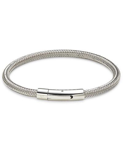 Tateossian Stainless Steel Braided Bracelet - Metallic