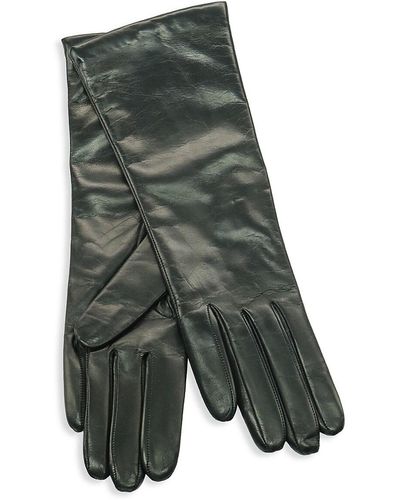 Portolano 11" Long Leather Gloves - Green
