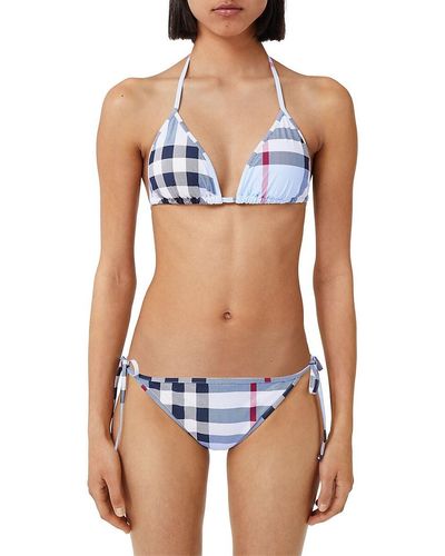Blue burberry sales bikini