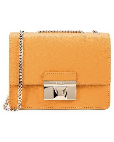 Furla Leather Crossbody Bag - Orange