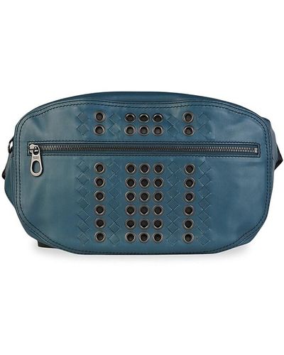 Bottega Veneta Leather Belt Bag - Blue