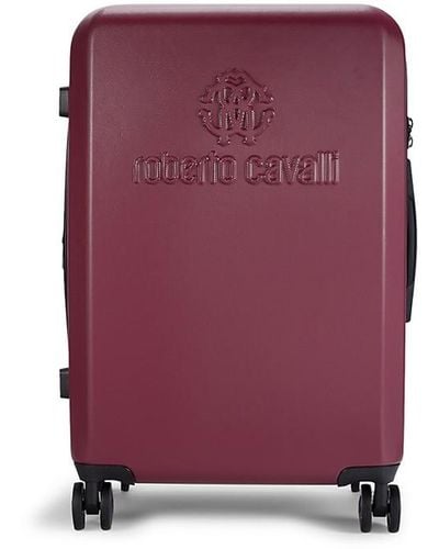 Roberto Cavalli 21 Inch Expandable Hard Case Spinner Suitcase - Purple