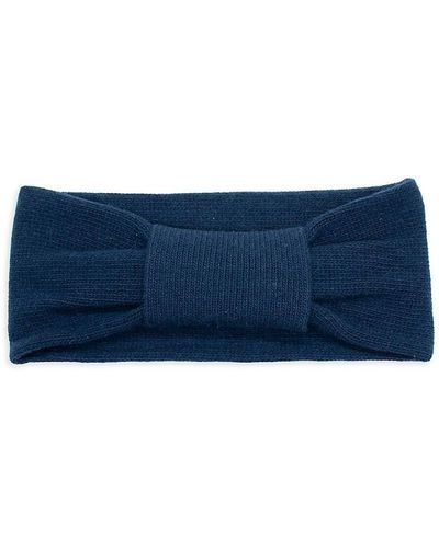 Portolano Cashmere Jersey Knot Headband - Blue