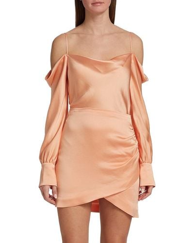 Jonathan Simkhai Velma Off The Shoulder Mini Dress - Natural