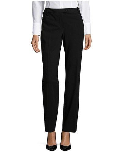 Calvin Klein Modern Flat Front Dress Trousers - Black