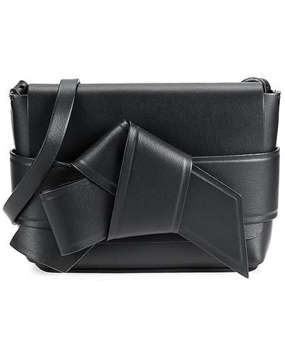 Acne Studios Knotted Leather Shoulder Bag - Black