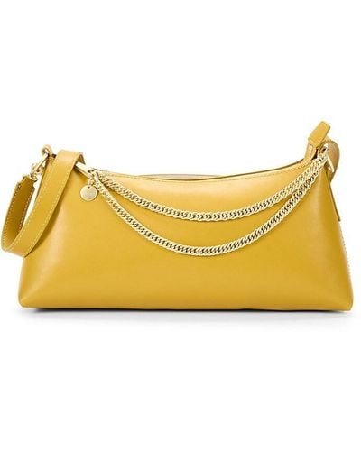 Zac Posen Chain Leather Shoulder Bag - Yellow