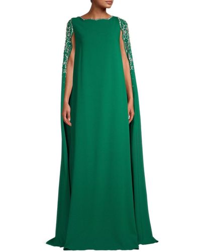 Oscar de la renta cape cheap gown