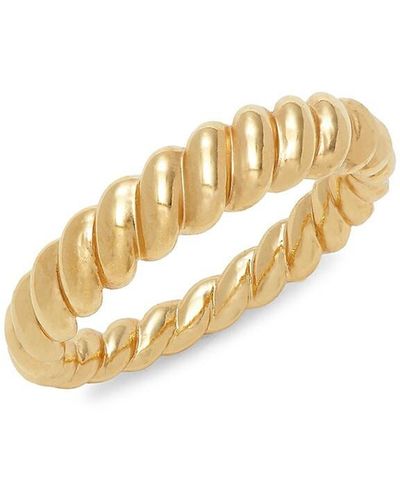 Adriana Orsini 18k Goldplated Twisted Ring - Metallic