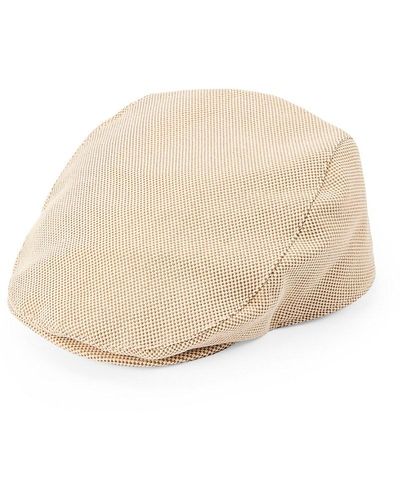 Cole Haan Two-Tone Canvas Ivy Cap - Natural