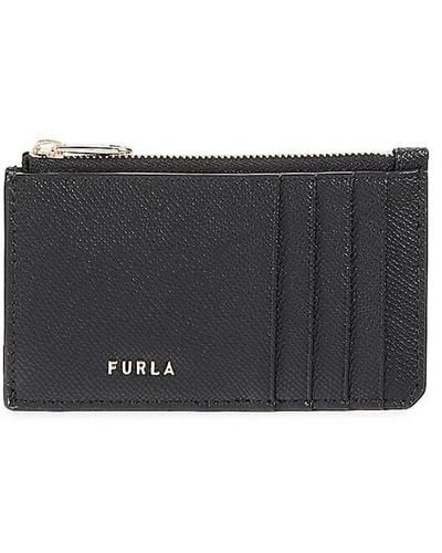 Furla Leather Card Case - Black