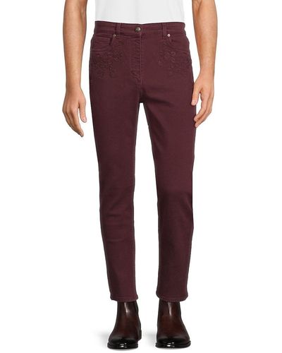 Etro High Rise Embroidered Jeans