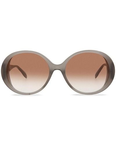 Alexander McQueen 57mm Round Sunglasses - Pink