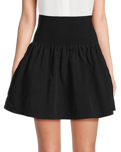 KENZO Shirred Flare Mini Skirt - Black