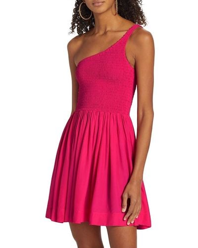 SWF Artista Smocked Bodice Mini Dress - Pink